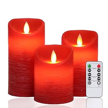 Luminara 電池式LEDキャンドル 3本セット 赤 ピンク imgrc0085193208.jpg